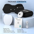 thumbnail image 3 of Wireless TENS & EMS Unit Back Pain Relief Massager - APP Controlled Bluetooth EMS Muscle Stimulator Machine for Back Shoulder Leg Neck Pain Relief (Black), 3 of 9