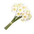 thumbnail image 4 of Paquete de 2 piezas de narciso artificial, simulación floral, decoración floral, tela para fiesta de boda, flor falsa, blanco Inevent HA9002-01B, 4 of 6