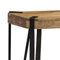 thumbnail image 2 of Bowery Hill Modern Solid Wood with Metal Media Console Table in Natural, 2 of 5