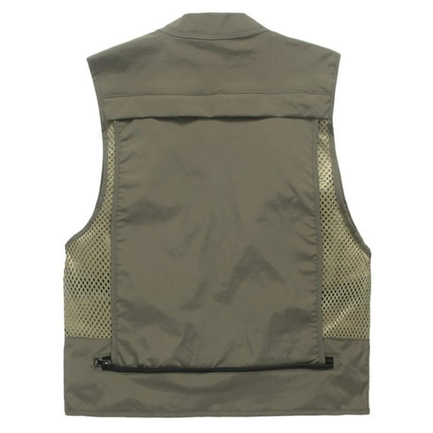 Fly Fishing Photography Vest with Pockets Men' Quick- Waistcoat Outdoor M 
