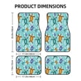 thumbnail image 2 of Sikiie Turtles And Sea Car Foot Mat Set of 4 Pieces Basics Universal Fit Rubber Carpet Floor Mats For Car SUV Van & Truck, 26.8"L x 17.3"W (Front), 13"L x 17.3"W(Rear), 2 of 6