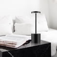 thumbnail image 2 of Cordless Table Lamp Rechargeable Battery Powered Operated Desk Lamp for Reading Living Room, Black, 2 of 6