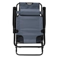 thumbnail image 3 of Qifang Portable Folding Reclining Lounge Chair, Durable Steel Frame Camping Chair for Patio Beach Camping，Gray, 3 of 13