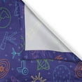 thumbnail image 3 of Ambesonne Space Kitchen Curtains, Earth Telescope Rocket Star, 55"x45", Dark Indigo Green and Blue, 3 of 3