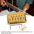 thumbnail image 4 of Fixed Guitar Bridge, U Shape Saddle Bridge Stable Tuning Metal  for Electric Acoustic Guitars Silver,Gold, 4 of 7