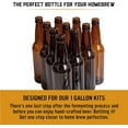 thumbnail image 4 of Craft a Brew Homebrew Bottling Kit: Bottle Capper, 10 Amber 12oz Glass Bottles, 30+ Caps, 4 of 6