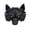 Black, variant on Half Face Wolf Mask,Horror Werewolf Mask,Halloween Carnival Cosplay Wolf Costume Party Props