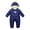 ABQMJP17 Navy, variant on UYYX Baby Girl Clothes Preemie Baby Girls Hooded Double Zipper Warm Lined Autumn Winter Outdoor Home Outfit(3-6 Months,Light Blue)