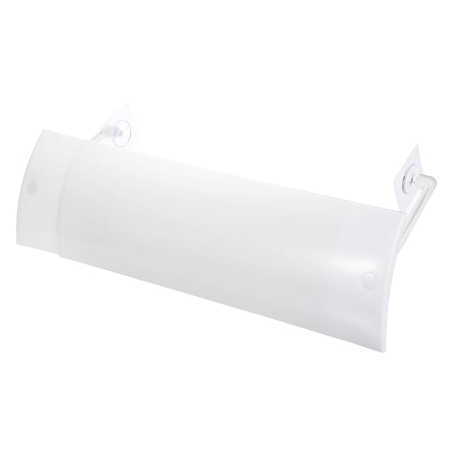 Unique Bargains Plastic Retractable Air Conditioner Deflector Telescopic Windshield Baffle White