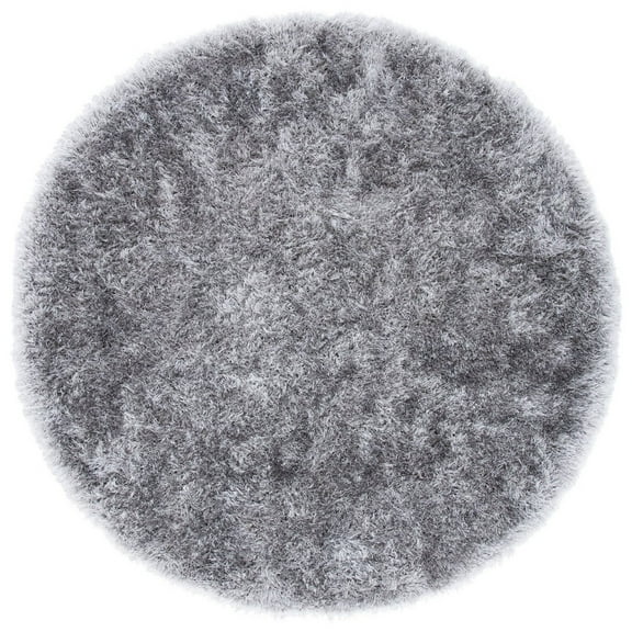 SAFAVIEH Vegas Aditi Modern Shag Area Rug, 3' x 3' Round, Grey