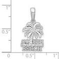 thumbnail image 2 of FJC Finejewelers 925 Sterling Silver Rhodium Plated Polished South Beach Palm Tree Charm 23 x 12 mm, 2 of 6