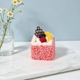 thumbnail image 4 of Simulado de pastel de crema francesa con textura de fruta y crema para decoración del hogar, imán de refrigerador, decoración de cocina o tienda, multicolor, 4 of 6