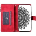 thumbnail image 6 of Wallet Case for Samsung Galaxy S89 with Card Slot Case, Leather Case,Magnetic Closure Flip Case Embossed Floral Leather Cover with Detachable Crossbody Strap, 6 of 7