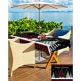 thumbnail image 5 of Fsddascl Christmas Tree Outdoor Tablecloth - 54x80 Inch Rectangle Dining Table Cover, Xmas Tree Snowflake Plaid Black Red Waterproof Outdoor Table Cloth with Umbrella Hole & Zipper for Picnic/Patio, 5 of 7