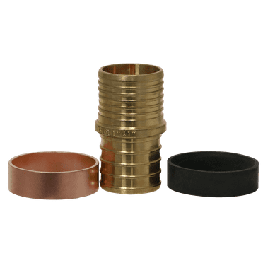 2 Pcs XFITTING 1 Inch Pex x 1 Inch PB (polybutylene) Slicing coupling with ring, Repair Kit, 30-2-1=2XX