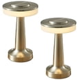 thumbnail image 1 of 2X LED Lámpara de Mesa Recargable TáCtil Mesa de Comedor Bar Lámpara de Mesa Lámpara de Noche Pequeña para Exteriores Lámpara de Mesa Decorativa, Plata, 1 of 6