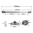 thumbnail image 2 of amortiguadores de gas hidráulicos de 120 N para muebles, resortes de gas, brazos neumáticos originales para puertas de armarios de cocina para elevación de puertas de armarios., 2 of 5