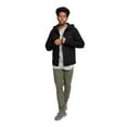 thumbnail image 4 of Victorious Hoodie Layered Distressed Denim Jacket with Removable Hood DK109 - Jet Black - Large, 4 of 6
