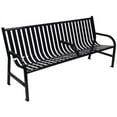 thumbnail image 6 of Witt Industries M6-BCH-BN Oakley 72 in. Steel Bench - Brown, 6 of 6