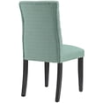 thumbnail image 3 of Hawthorne Collections Chaise de Salle à Manger Moderne en Tissu, Vert Laguna (Ensemble de 1), 3 of 4