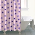 thumbnail image 4 of Strawberry and Leaf White Pattern Modern Waterproof Shower Curtain Set with 12 Hooks, Washable Decorative Bathroom Shower Curtain, 4 of 6