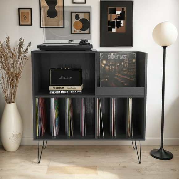 CorLiving Vintora Grand Plateau Tournant en Bois Manufacturé