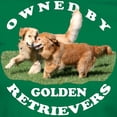 thumbnail image 3 of CafePress - Owned By Golden Retrievers Wmn's T Shirt - Women's Traditional Fit Dark T-Shirt, 3 of 4