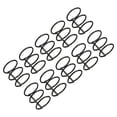 thumbnail image 1 of Unique Bargains 1.18' Dia. 3 Circle Detachable Metal Binder Rings Loose Leaf Rings, Black 10 Pack, 1 of 6