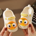 thumbnail image 2 of HCNTES Kids Boys Girls Spring Summer Home Slides Soft Non-Slip Slippers Water Shoes for Toddler Beach Pool Shower Dailywear(Z01-Beige,4.5), 2 of 5