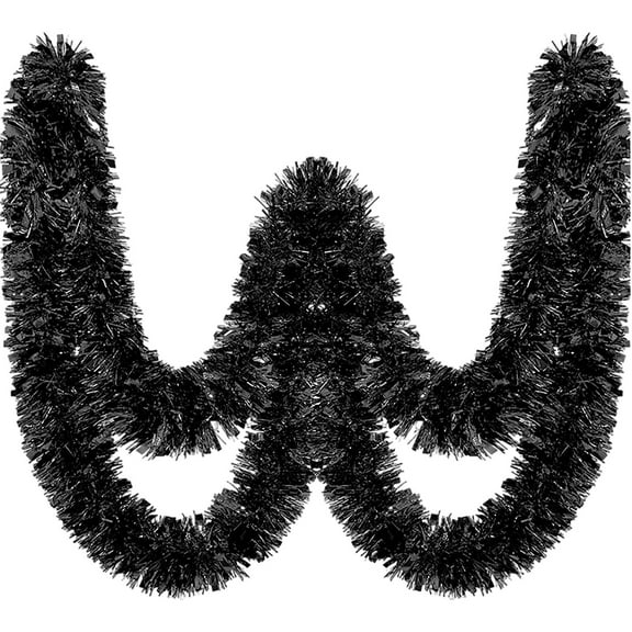 Metallic Tinsel Garland Twist Sparkly Foil Streamer Decor for Halloween Christmas Tree Party Indoor Outdoor,Garland for Mardi Gras Parade Floats New Year Wedding Birthday Celebration Decorations