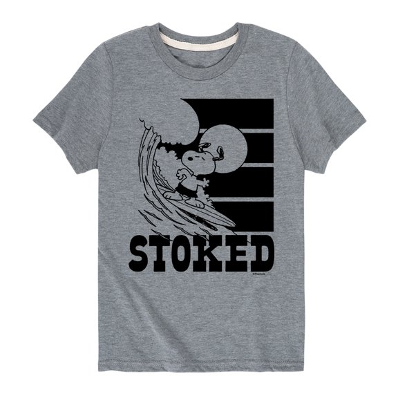 Peanuts - Stoked - Toddler And Youth Short Sleeve Graphic T-Shirt