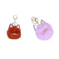 thumbnail image 4 of Sonducket Lindo llavero patrón moderno moda Auto llavero portátil Simple colgante piel Artificial hebilla fiesta cumpleaños regalos DIY Accesorios de disfraces Púrpura claro Sonducket AP014328-02, 4 of 6