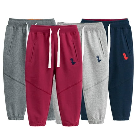 

Esaierr Kids Toddler Boys Drawstring Pants Baby Sweatpants Autumn Winter Casual long Pants for 1-9Y