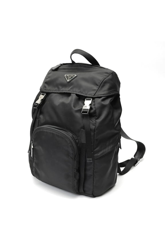 Pre-Owned Prada Nylon Backpack Rucksack 1BZ039 Black