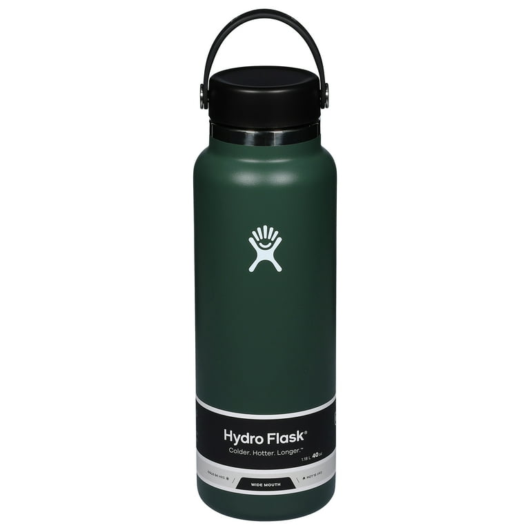 Hydro Flask 40 oz Wide Mouth Water Bottle - Fir - Walmart.com