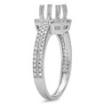 thumbnail image 2 of Dazzlingrock Collection 0.50 Carat (ctw) 14K Round Diamond Bridal Semi-Mount Engagement Ring 1/2 CT, White Gold, Size 5.5, 2 of 4