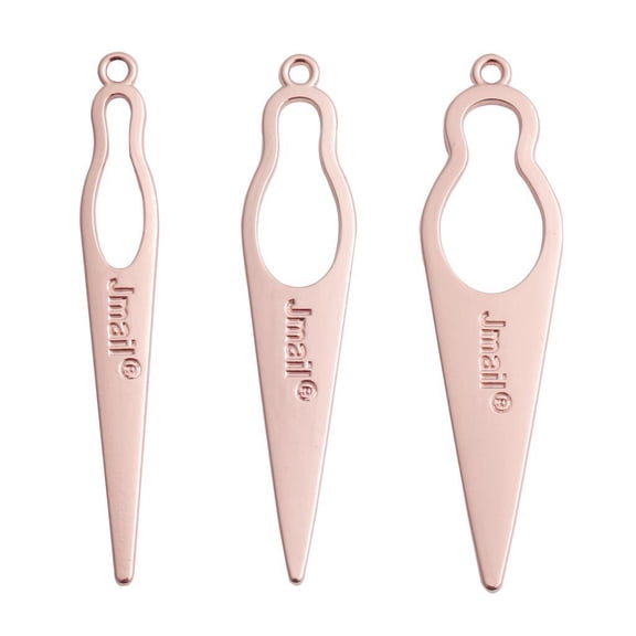 Pitycbo 3 Pieces Dreadlock Tools, Craft Crochet Hair Starter Interlocking Tools for Locs Rose Gold