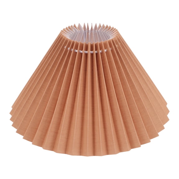 HONMEET Khaki Fabric Pleated Lamp Shade Cover for Home Hanging Ceiling and Table Lamps