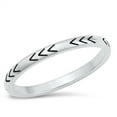 thumbnail image 1 of All in Stock Sterling Silver Stackable Path Arrow Ring Size 10, 1 of 3