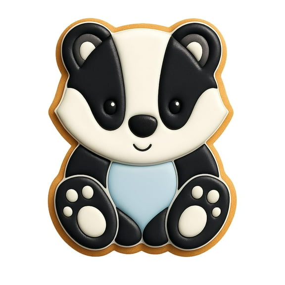 Cute Badger Cookie Cutter - 4x3" Fun Kids Baking Party Tool