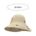 thumbnail image 2 of Sombrero de pescador con forma de cereza, bonito sombrero de pescador con circunferencia de cabeza de 56 a 58 cm, sombrero de protección solar para mujer, sombrero de paja para playa y, 2 of 5