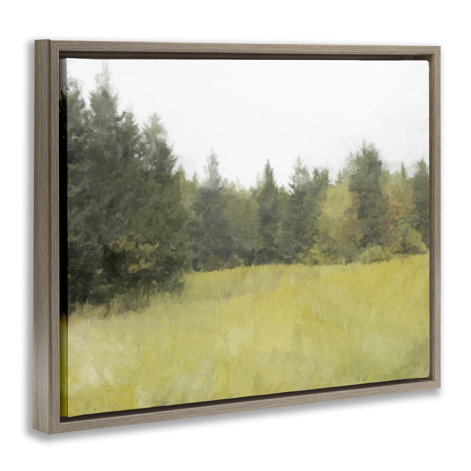 Stupell Industries The Forest's Vast Clearing Brown Framed Floater Canvas Wall Art, design by Kim Curinga