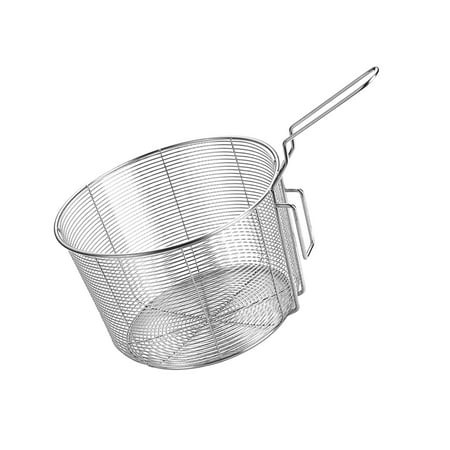 

Stainless Steel Food Colander Kitchen Utensil Sifter Hot Pot Colander Fry Basket Noodle Strainer for Camping Noodles Dumplings Pasta Cooking 18cm