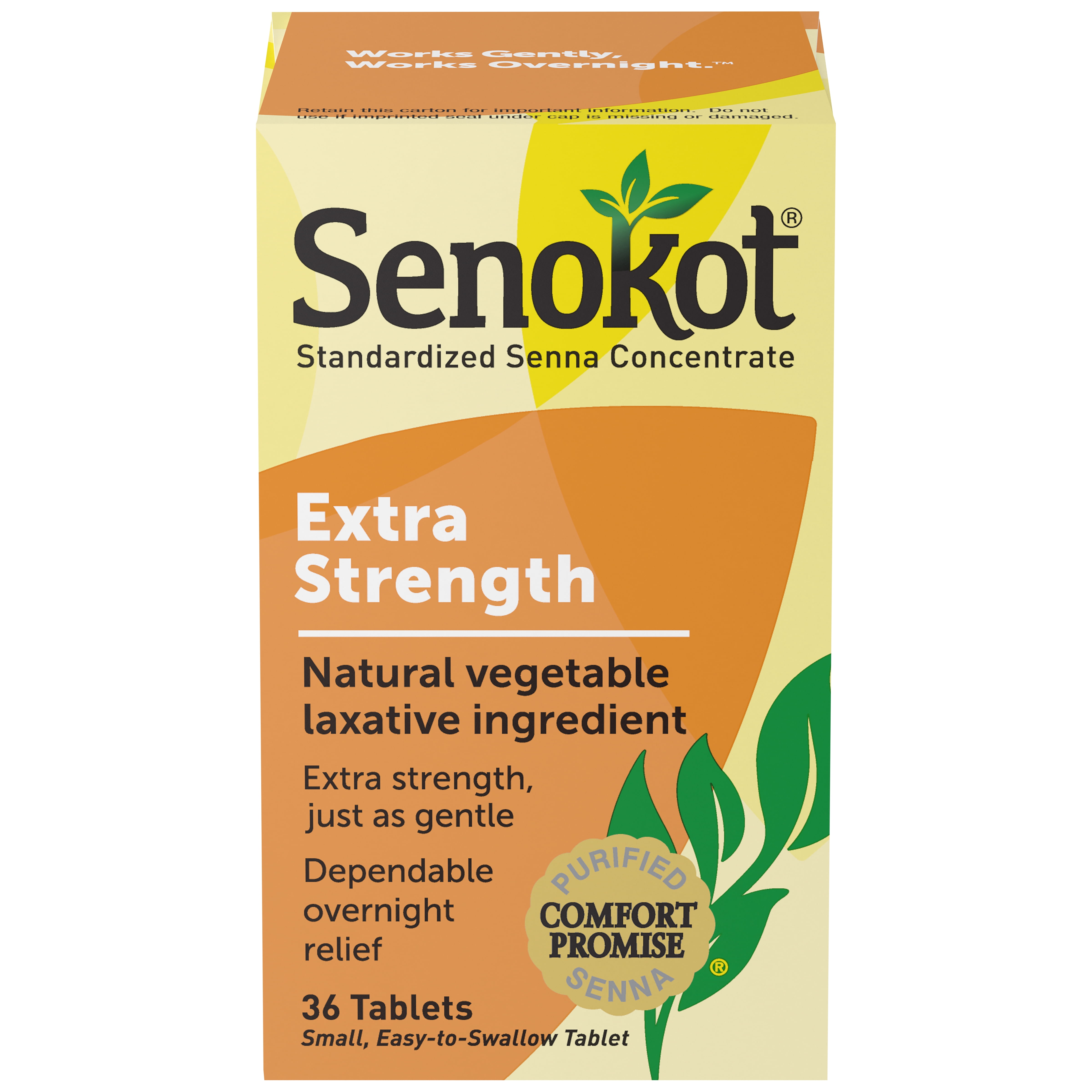 Senokot Extra Strength Senna Laxative Tablets, 36 Ct