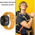 thumbnail image 2 of REQO Compatible for Samsung Galaxy Watch 7 Ultra Band 47mm, Soft Silicone Sport Strap Women Men Replacement Accessory Fit for Samsung Galaxy Watch Ultra Band, 2 of 7