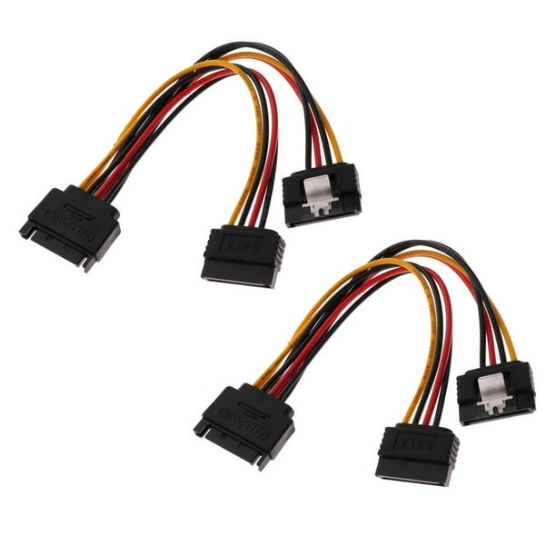 Cable de alimentación de núcleo de cobre,Cable de energía,Cable de alimentación SATA,Cable divisor SATA,Divisor de cable de alimentación,Adaptador de cable Y de alimentación SATA