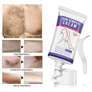 Aliver Hair Removal Cream for Underarms, Intimate Areas, Arms & Legs, Moisturizing with Aloe Vera, 1.76 oz