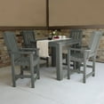 thumbnail image 2 of Highwood's 42" x 42" Square 5-pc Lehigh Dining Set - Counter Height, Outdoor, Eco-friendly, Synthetic Wood, 2 of 5