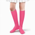thumbnail image 2 of NOLDARES Compression Socks Women Men 6 Pairs, Knee High Best Support Circulation Socks for Running, Travel, Flight, Nurse(R002-Hot Pink), 2 of 4