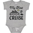 thumbnail image 3 of Inktastic My First Cruise with Cruise Ship and Palm Trees Boys or Girls Baby Bodysuit, 3 of 5